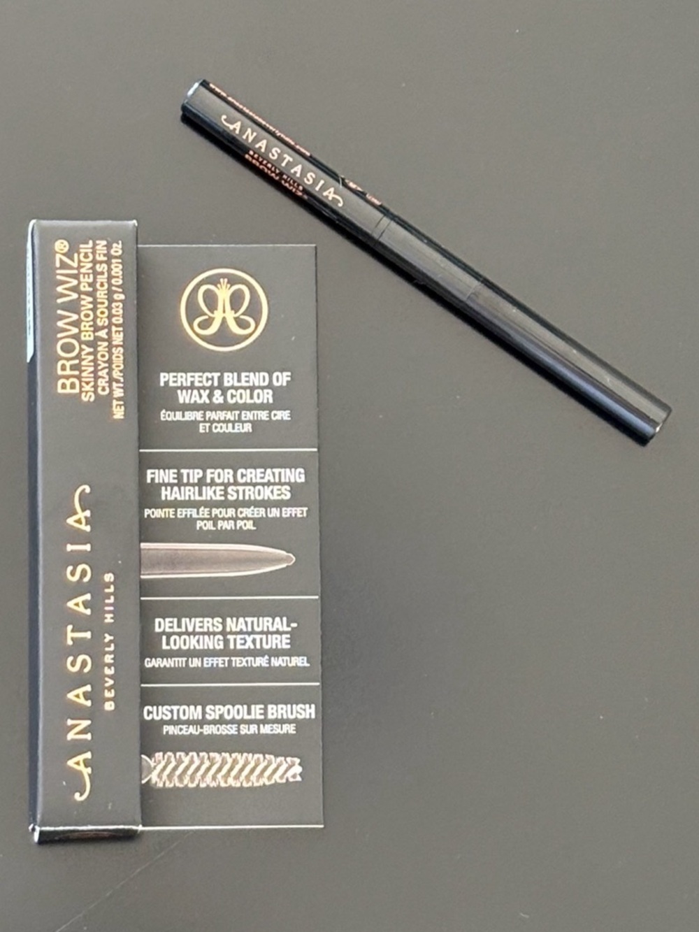 Anastasia Beverly Hills Brow Wiz Skinny Brow Pencil Mini, Medium Brown